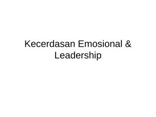 kecerdasan emosional & leadership-7.ppt