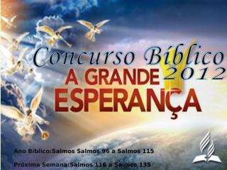 Concurso Bíblico 2012 - 31.ppt