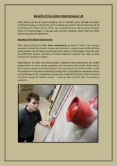 Benefit of Fire Alarm Maintenance UK.pdf