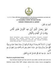 khutbah nuzul - jangan tinggalkan al-quran.pdf